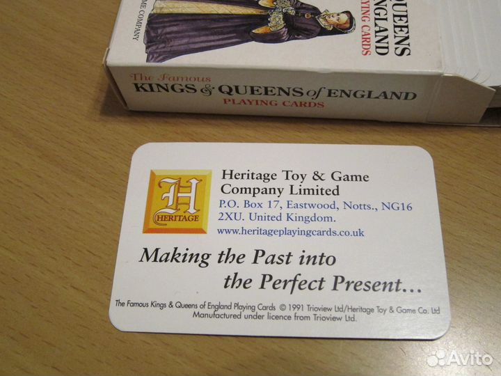 Карты игральные Kings and Queens of England