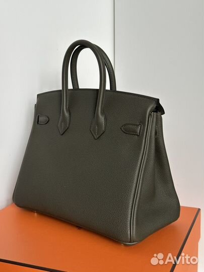 Сумка Hermes Birkin 25 Vert de Gris / Togo / Ghw