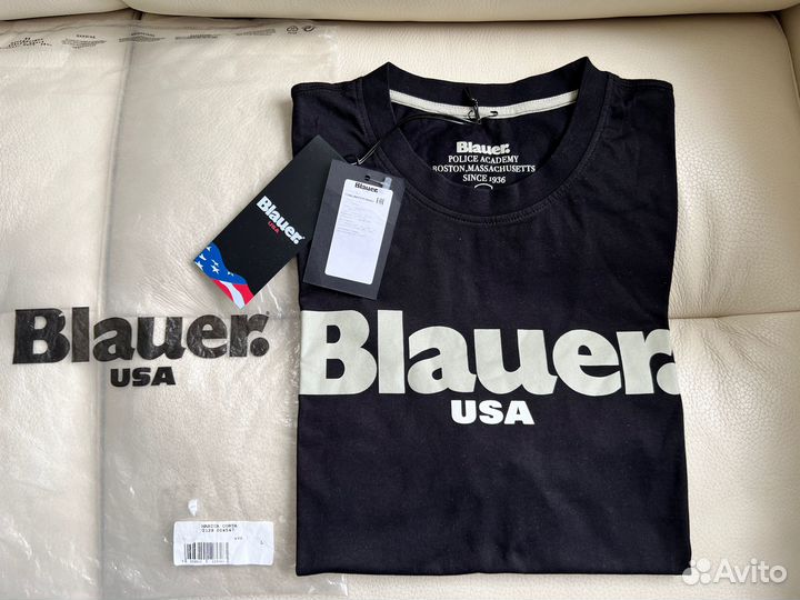 Футболка Blauer USA Черная Оригинал (L)