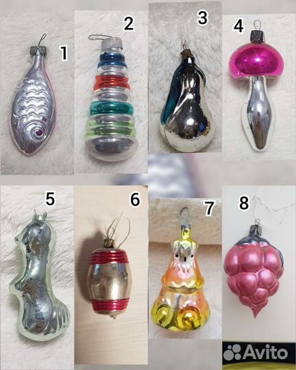 Елочные игрушки СССР