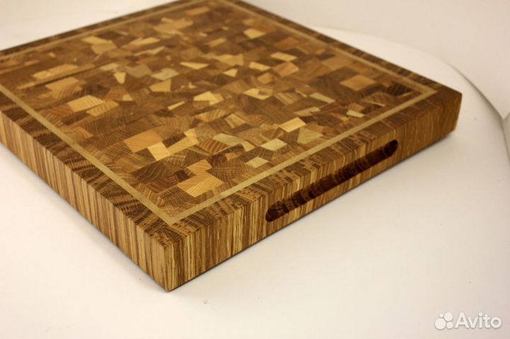 Дубовая торцевая разделочная доска