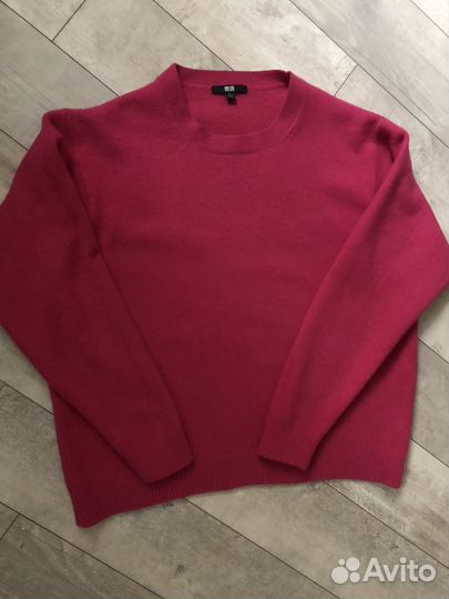 Uniqlo 46/48 шерстяной джемпер