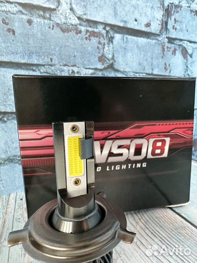 Лампа светодиодная автомобильная H4 H1 40W 6000K