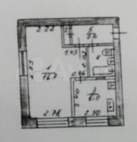 1-к. квартира, 28,5 м², 2/4 эт.