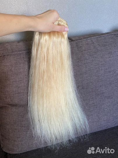 Натуральные волосы на трессах