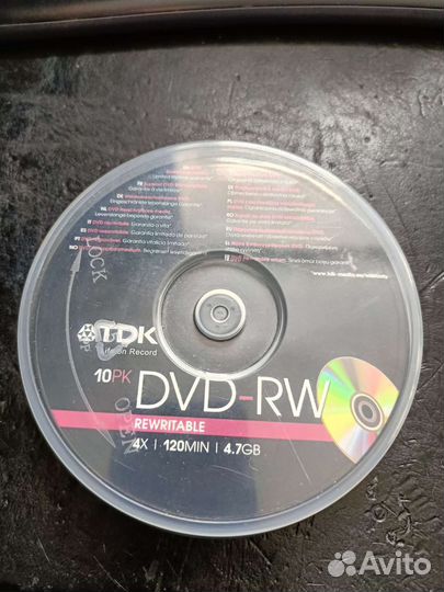 Болванки dvd-rw rewritable 4.7gb - 1 упаковка