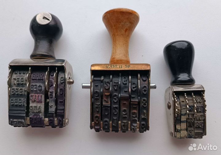 Датер СССР. 3 шт в лоте. Штамп. Нумератор.Печать