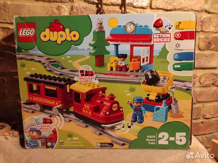 Lego duplo поезд на паровой тяге