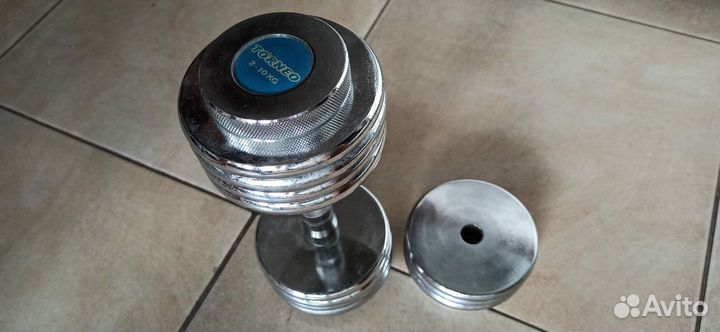 Гантель разборная Torneo 2-10кг новая