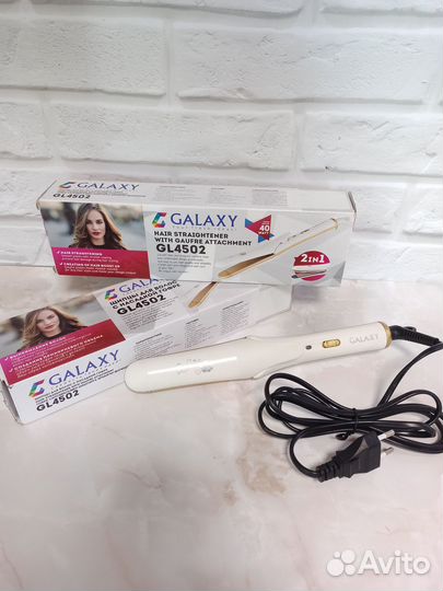 Щипцы для волос 2 в 1 гофре для волос - Galaxy