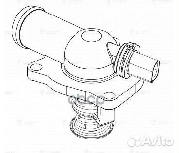 Термостат VW Golf IV (97) 1.6i (с корпусом) (LT