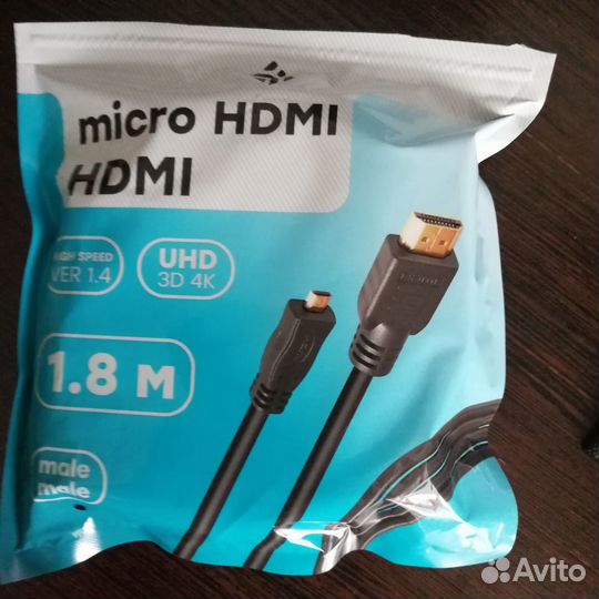Кабель dexp hdmi - micro hdmi, 1.8