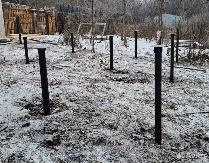 Фундамент на винтовых сваях