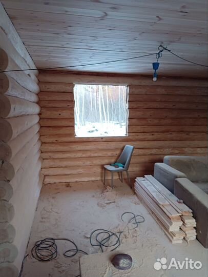 Шлифовка и покраска сруба