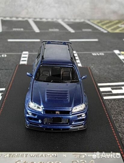 Модель 1:64 Stagea R34 street weapon