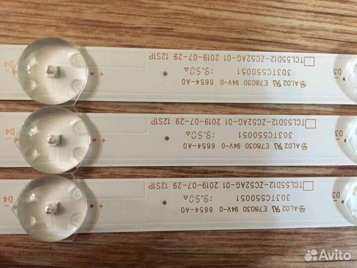 Подсветка TCL55D12-ZC52AG-01 на MI L55M5-5ARU