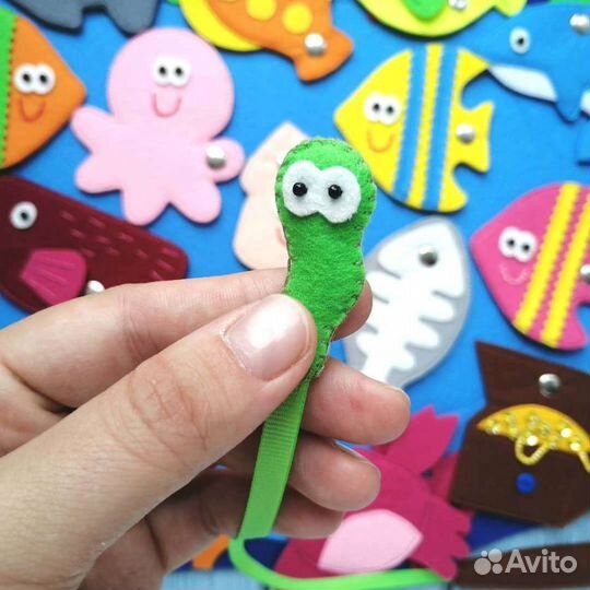 Игра из фетра Магнитная рыбалка