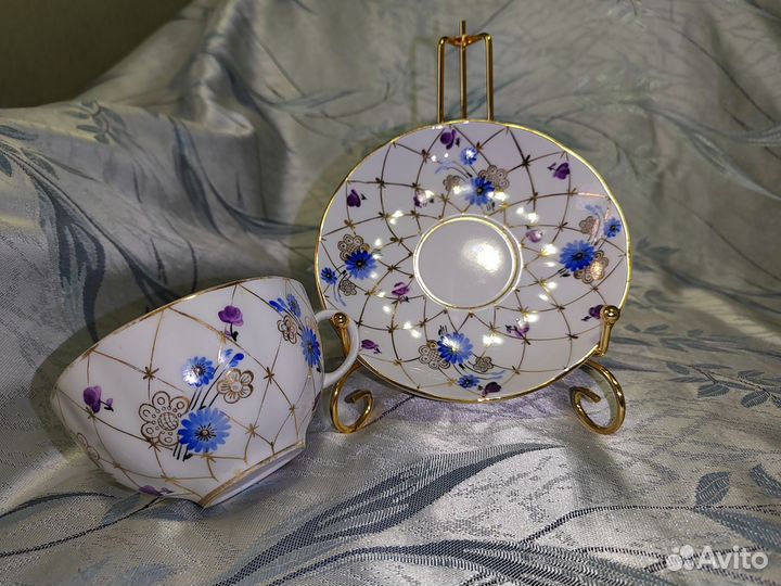 Сервиз чайный Золотая сетка лфз (чайная пара)