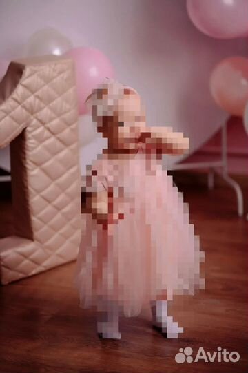 Цифра 1 на годик девочке