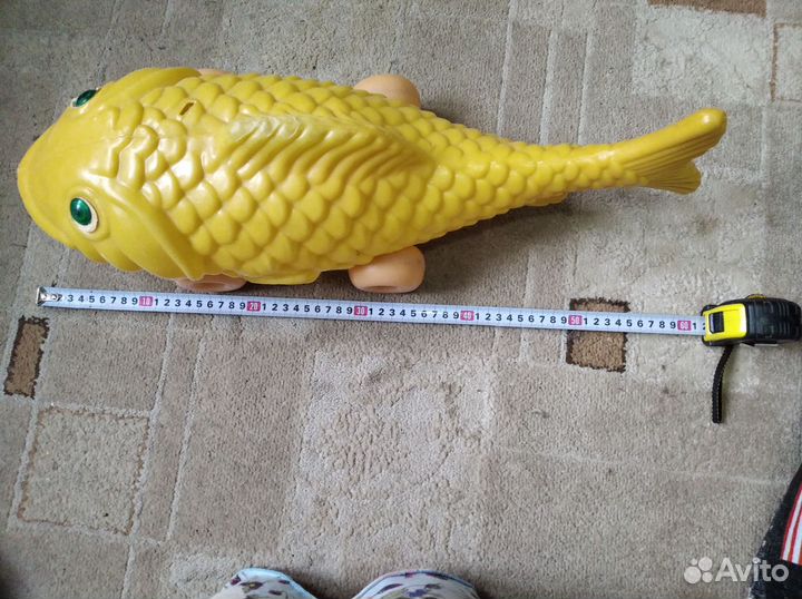 Детская игрушка на колесиках, пластмассовая, СССР