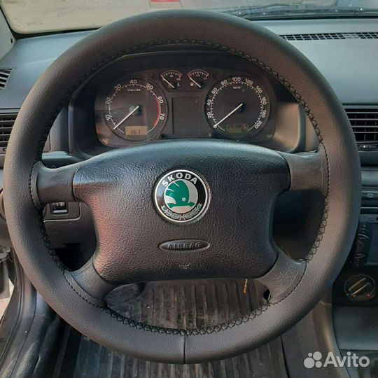 Оплетка на руль из кожи