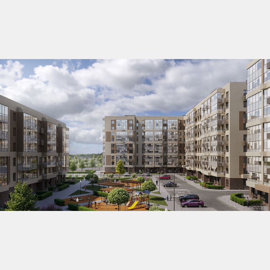 2-к. квартира, 63,8 м², 4/9 эт.