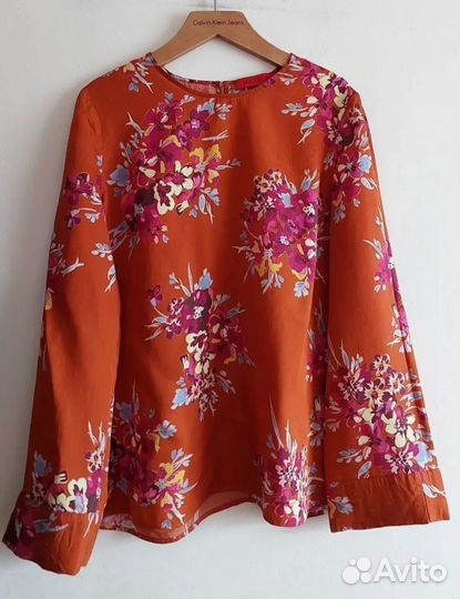 Шикарная блузка 46/48 Max Mara атлас вискоза/шелк