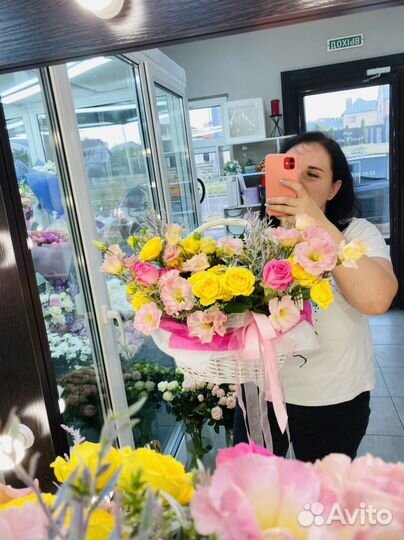 Цветы, корзина цветов, доставка цветов