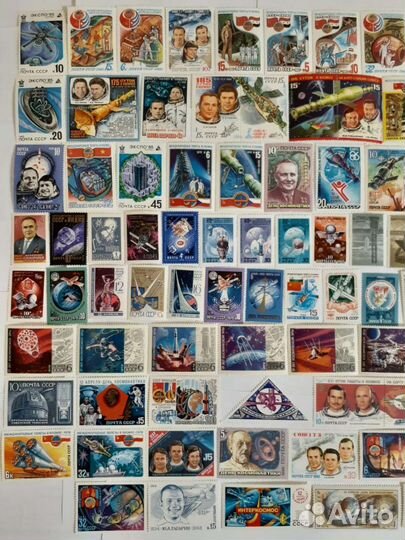 Марки и блоки СССР Космос