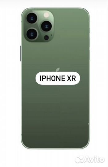 iPhone Xr 128gb в корпусе 13 pro зеленый