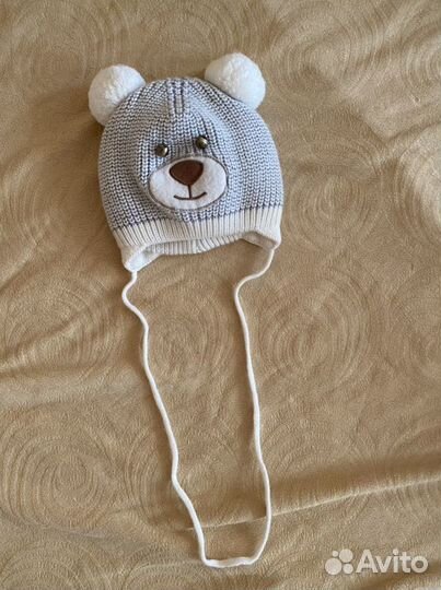 Шапка для новорожденного на выписку