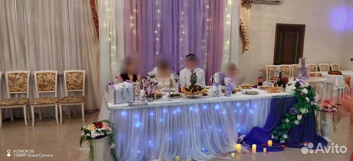 Украшения для свадебного стола