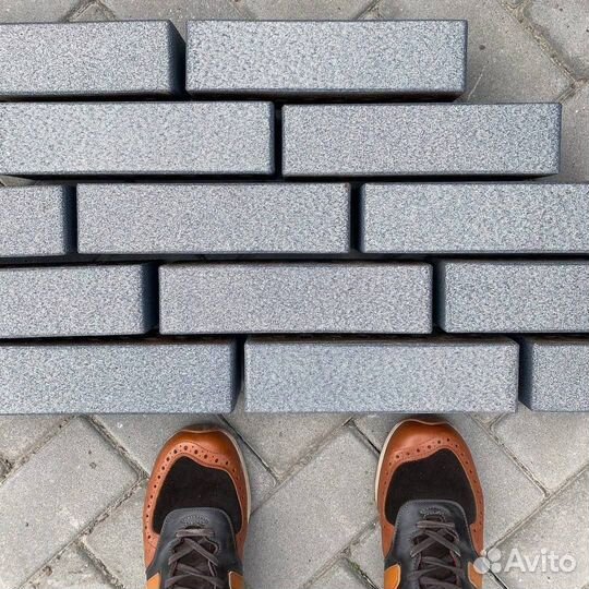 Клинкер фасадный серебристый 