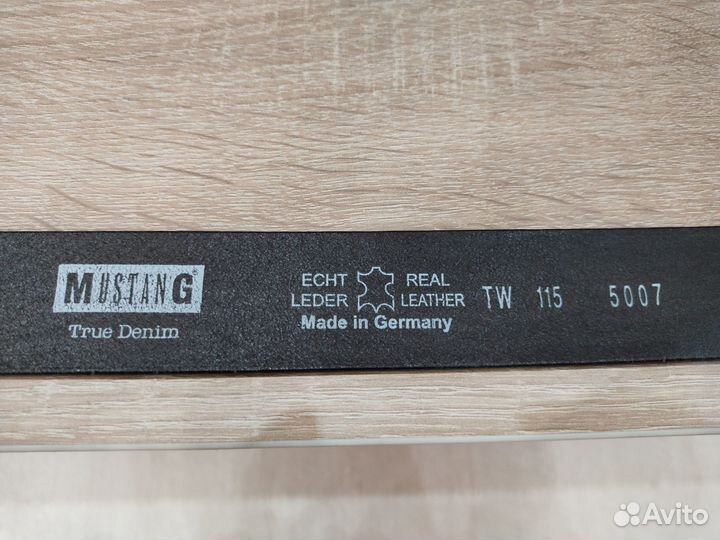 Новый мужской ремень Mustang оригинал нат. кожа