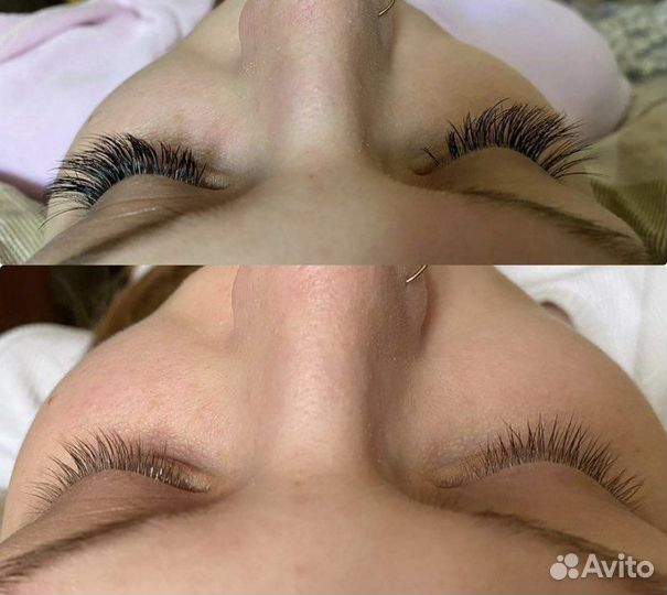 Снятие нарощенных ресниц