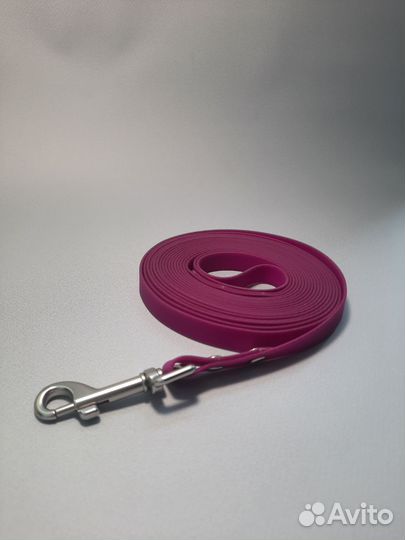 Биотановый поводок фиолетовый 3 м (ширина 15мм)