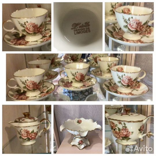 Чайный сервиз фарфор l’etoile design de limoges