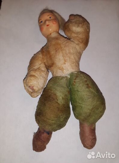 Старинные ёлочные игрушки папье-маше вата СССР