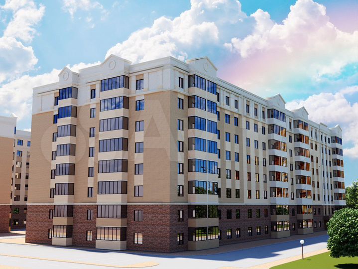 3-к. квартира, 107,6 м², 2/8 эт.