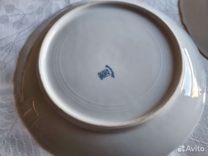 Антикварные тарелки фрукты Shumann 19см