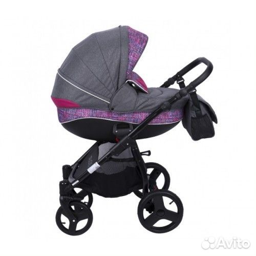 Коляска 3в1 tutis, как новая (серая с розовым)