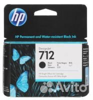 Оригинальный струйный картридж HP 712 3ED71A черны
