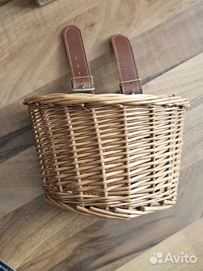 Плетеная корзина для велосипеда и самоката