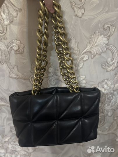 Сумка Zara натуральная кожа