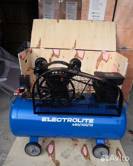 Компрессор 100л Electrolite 480л/м 10бар масляный