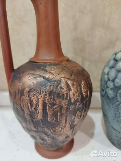 Кувшин бутыль глиняный под вино