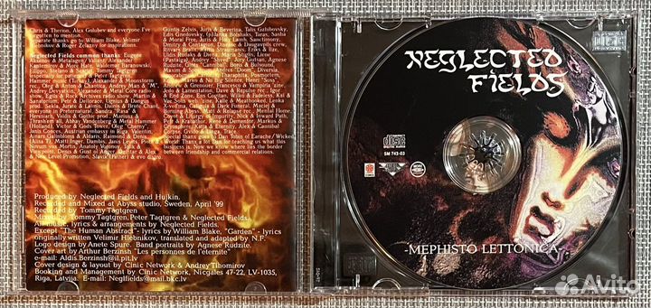 Neglected Fields - Mephisto Lettonica CD Rus