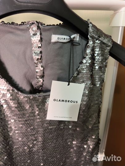 Плаатье ASOS пайетки размер L