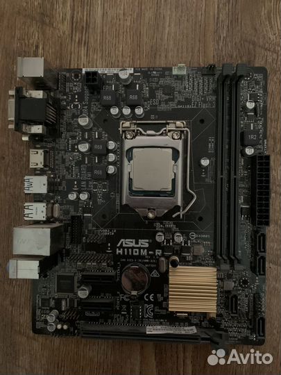 Материнка asus h110m-r и процессор intel i5 7500