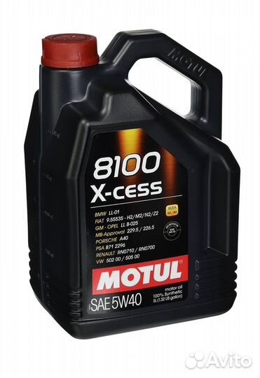 Motul 8100 X-cess 5W40, 5 л